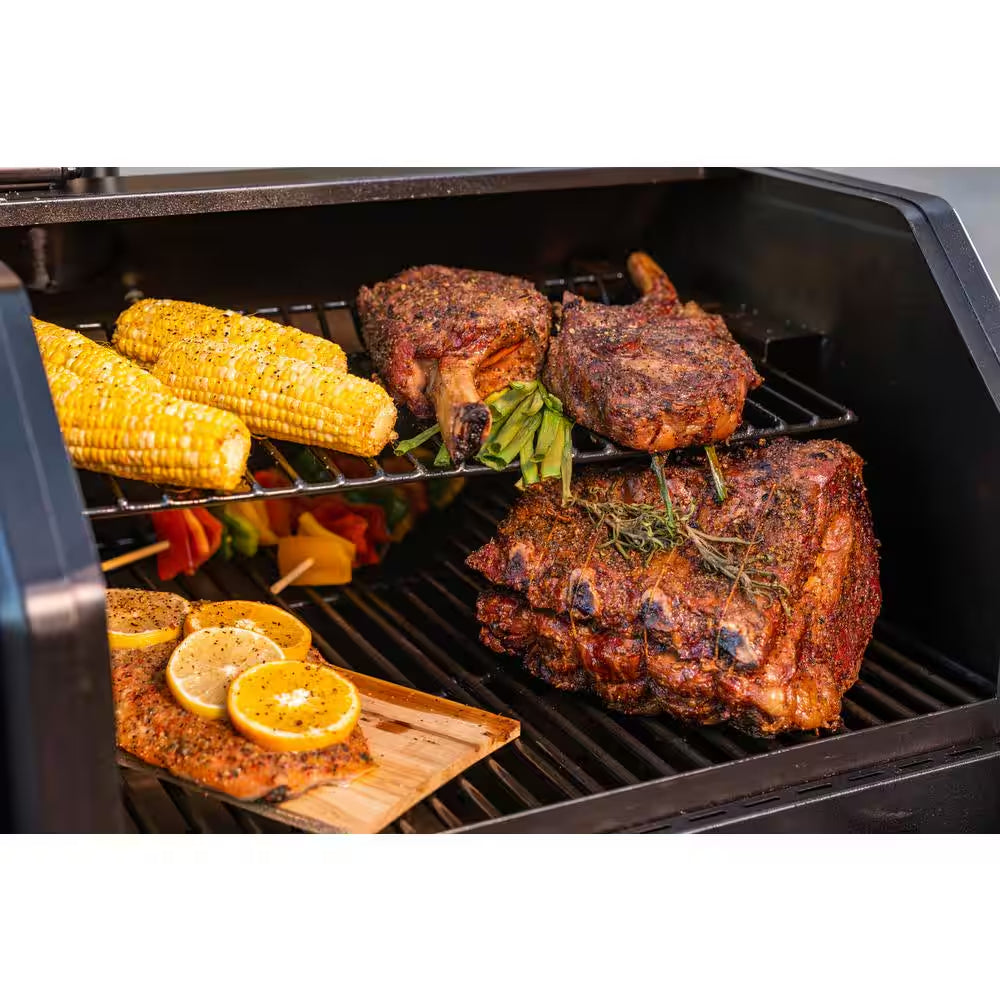 Oakford 1150 Pro Grill Smoker Combo, 3 Burner Gas + Offset Charcoal Smoker